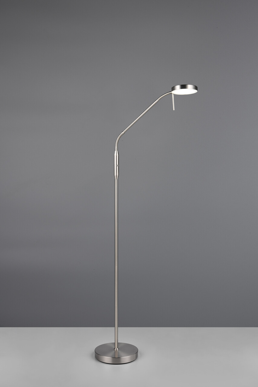 Lampadar Moreno, RL, 22x11x160.5 cm, 3W, 1x SMD, metal, nichel mat - imagine 7